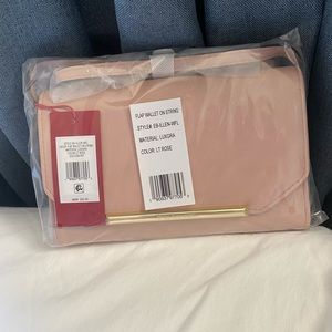 Beige Pink Crossbody Purse